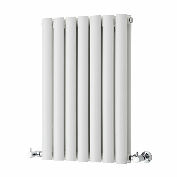 Metro Horizontal Radiator - White - Double Panel (600mm High) 413mm Wide