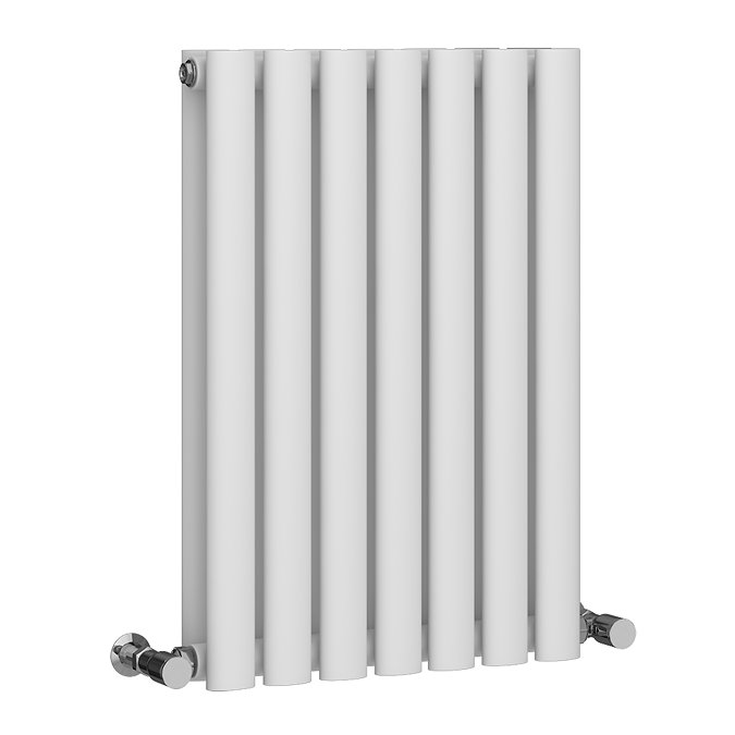 Metro Horizontal Radiator - White - Double Panel (600mm High) 413mm Wide