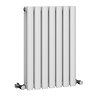 Metro Horizontal Radiator - White - Double Panel (600mm High) 413mm Wide