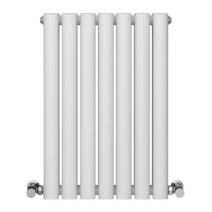 Metro Horizontal Radiator - White - Double Panel (600mm High) 413mm Wide