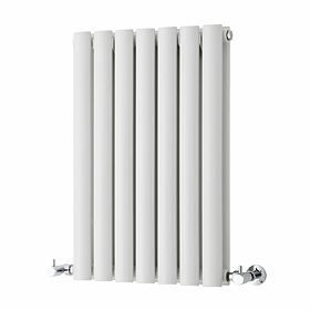 Metro Horizontal Radiator - White - Double Panel (600mm High) 413mm Wide