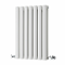Metro Horizontal Radiator - White - Double Panel (600mm High) 413mm Wide