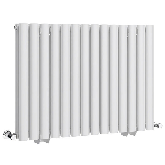 Metro Horizontal Radiator - White - Double Panel (600mm High)  Standard Large Image