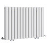 Metro Horizontal Radiator - White - Double Panel (600mm High)  Standard Large Image