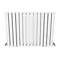 Metro Horizontal Radiator - White - Double Panel (600mm High)  In Bathroom Large Image