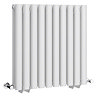 Metro Horizontal Radiator - White - Double Panel (600mm High)