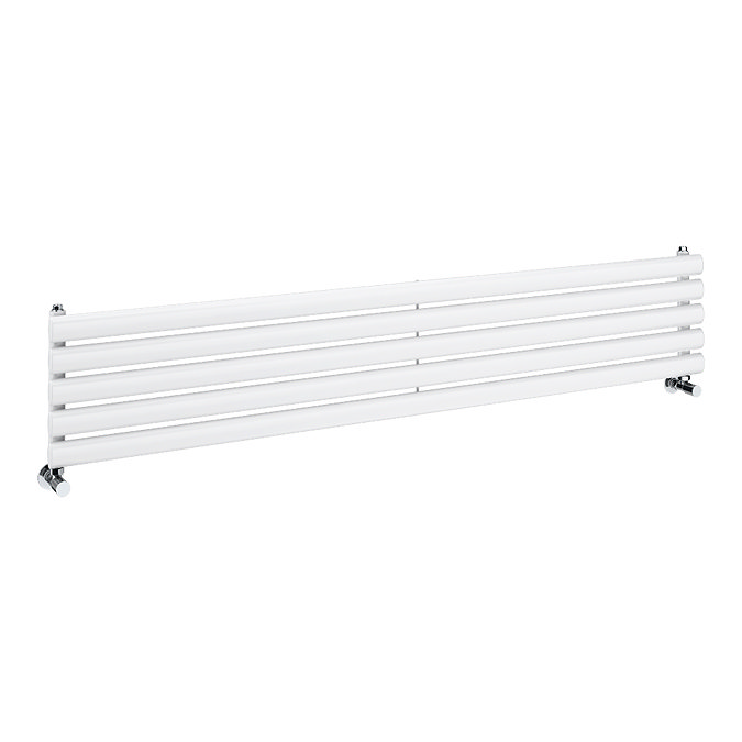 Metro Horizontal Radiator - White - Single Panel (1600mm Wide) 295mm High