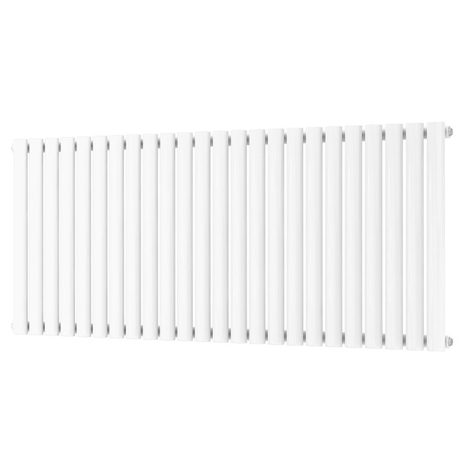 Metro Horizontal Radiator - White - Single Panel (600mm High) 1416mm Wide