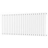 Metro Horizontal Radiator - White - Single Panel (600mm High) 1416mm Wide