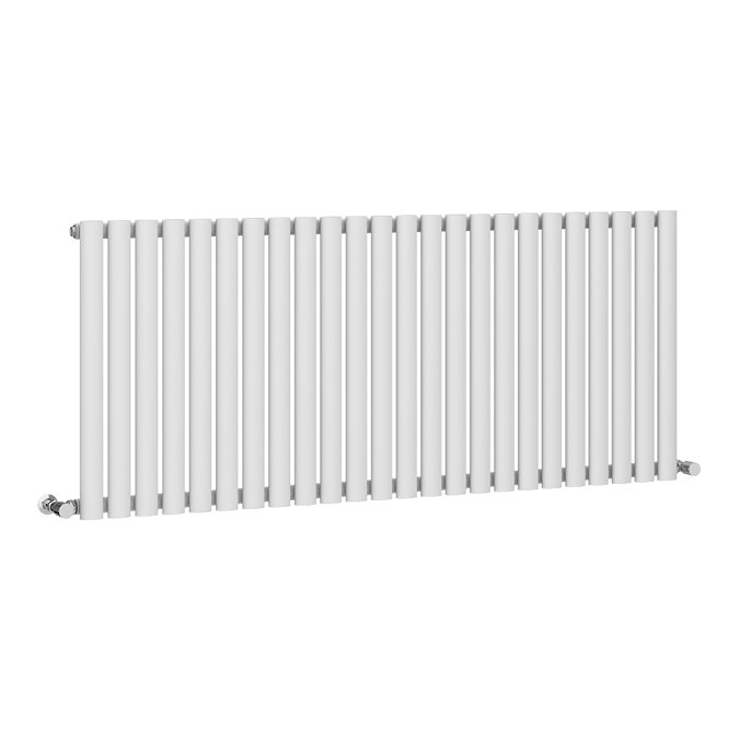 Metro Horizontal Radiator - White - Single Panel (600mm High) 1416mm Wide