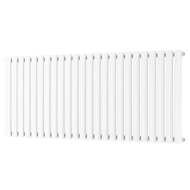 Metro Horizontal Radiator - White - Single Panel (600mm High) 1416mm Wide