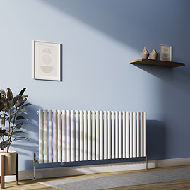 Metro Horizontal Radiator - White - Single Panel (600mm High) 1596mm Wide