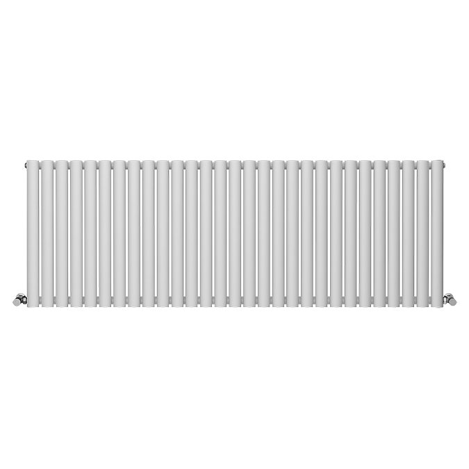 Metro Horizontal Radiator - White - Single Panel (600mm High) 1711mm Wide