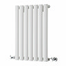 Metro Horizontal Radiator - White - Single Panel (600mm High) 413mm Wide