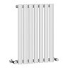 Metro Horizontal Radiator - White - Single Panel (600mm High) 413mm Wide