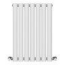 Metro Horizontal Radiator - White - Single Panel (600mm High) 413mm Wide