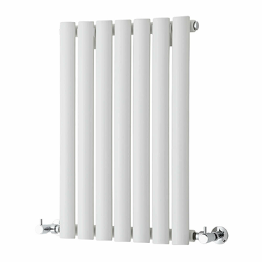 Metro Horizontal Radiator - White - Single Panel (600mm High) 413mm Wide
