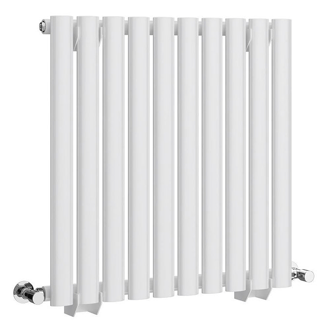 Metro Horizontal Radiator - White - Single Panel (600mm High) 590mm Wide