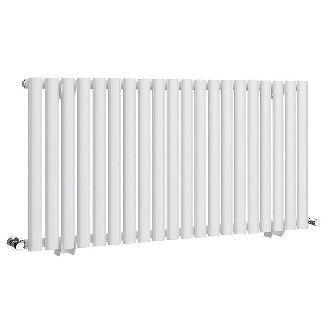 Metro Horizontal Radiator - White - Single Panel (600mm High) 1180mm Wide