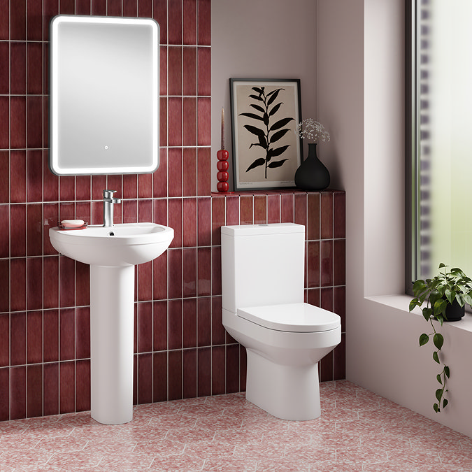 Metro Rimless Close Coupled Toilet with Soft Close Seat 