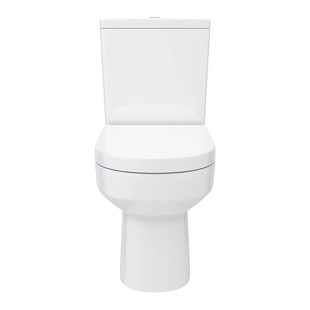 Metro Compact Rimless Close Coupled Modern Toilet with Soft Close