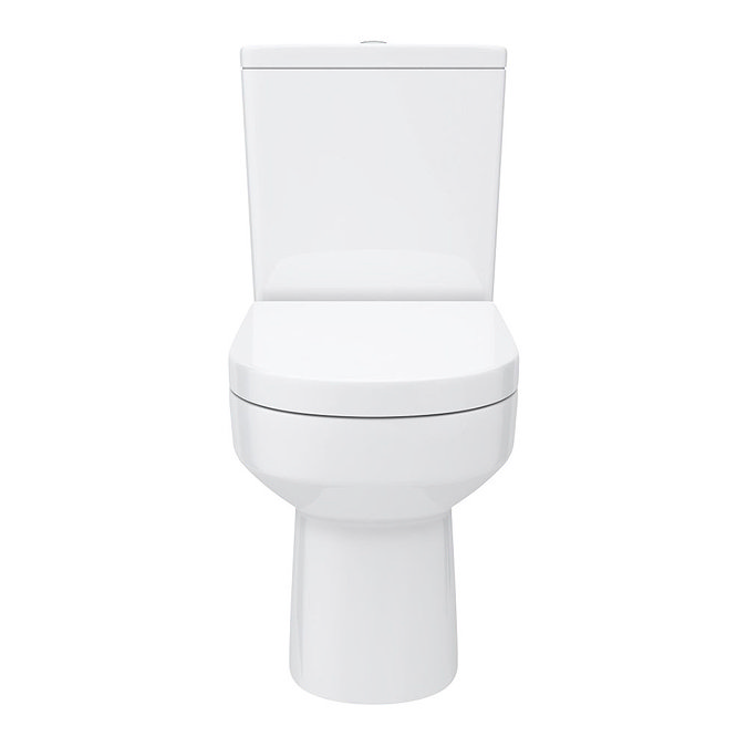 Metro Close Coupled Modern Toilet + Soft Close Seat  In Bathroom Large Image