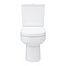 Metro Close Coupled Modern Toilet + Soft Close Seat In Bathroom Large Image