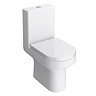 Metro Rimless Close Coupled Modern Toilet + Soft Close Seat In Bathroom Large Image