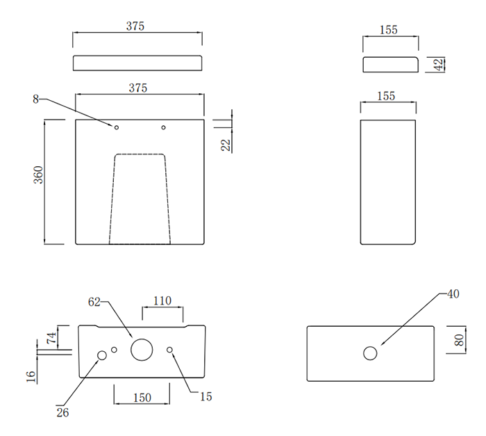 Metro Rimless Close Coupled Modern Toilet + Soft Close Seat