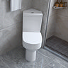 Metro Modern Close Coupled Corner Toilet incl. Wrap Over Soft Close Seat