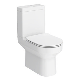 Metro Rimless Close Coupled Modern Toilet + Slim Soft Close Seat