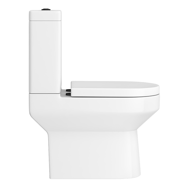 Metro Compact Rimless Close Coupled Modern Toilet with Soft Close