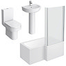 Metro RH Small Shower Bath Suite Large Image