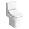 Metro Smart Bidet Toilet with Wall Hung Basin Suite  In Bathroom Large Image