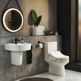 Metro Smart Bidet Toilet with Wall Hung Basin Suite Medium Image
