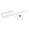 Metro Towel Hanging Bar Rail 408mm White 