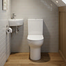 Metro Ultra-Compact Comfort Height Toilet - 555mm Projection, Designed for Small Spaces