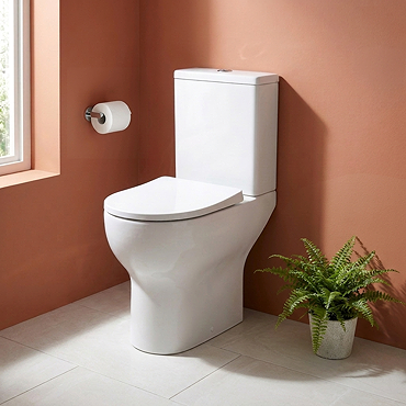 Metro Ultra-Compact Comfort Height Toilet - 555mm Projection, Designed for Small Spaces