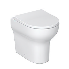 Metro Ultra-Compact Rimless Back to Wall Toilet Pan with Soft-Close Seat