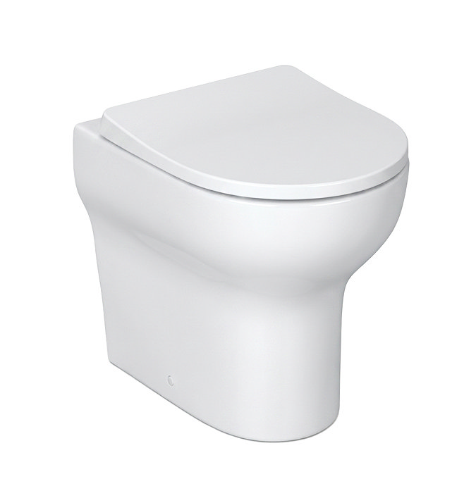 Metro Ultra-Compact Rimless Back to Wall Toilet Pan with Soft-Close Seat