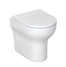 Metro Ultra-Compact Rimless Back to Wall Toilet Pan with Soft-Close Seat