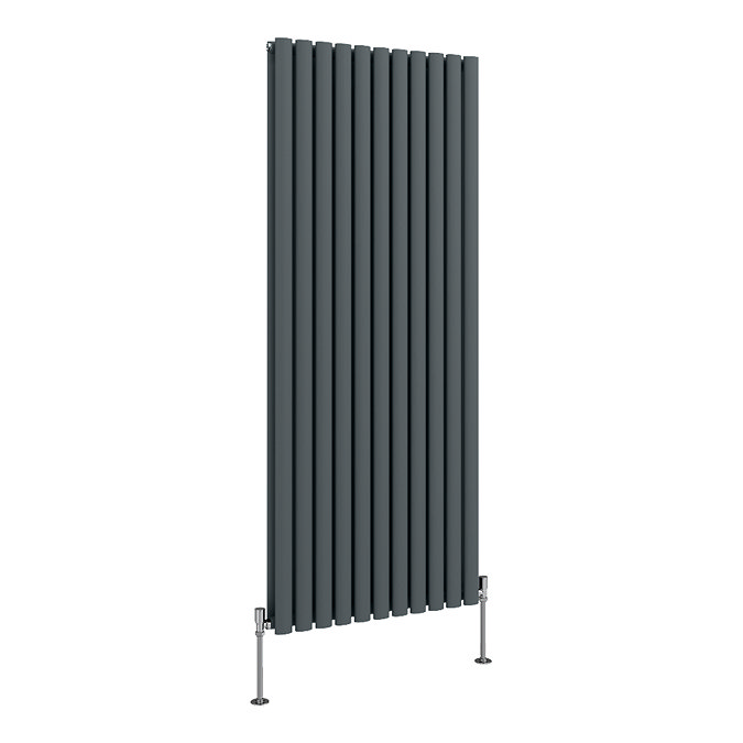 Metro Vertical Radiator - Anthracite - Double Panel (1600mm High) 649mm Wide