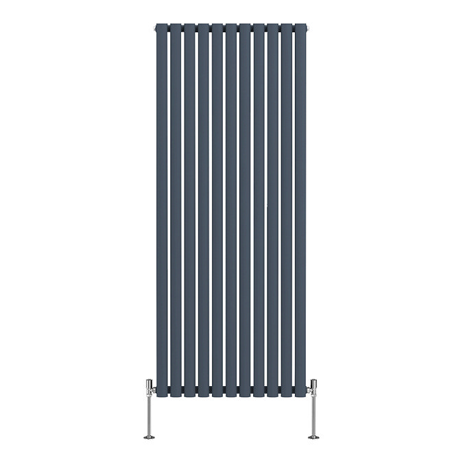 Metro Vertical Radiator - Anthracite - Double Panel (1600mm High) 649mm Wide