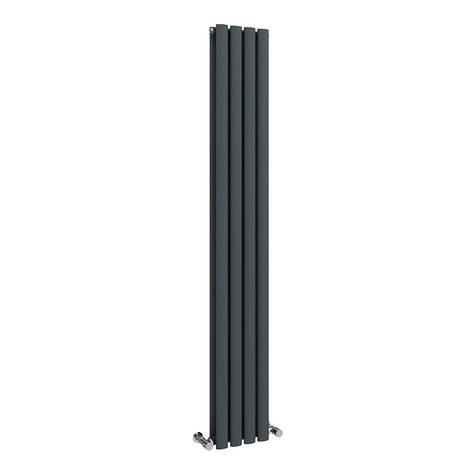 Metro Vertical Radiator - Anthracite - Double Panel (1600mm High) 236mm Wide