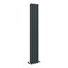 Metro Vertical Radiator - Anthracite - Double Panel (1600mm High) 236mm Wide