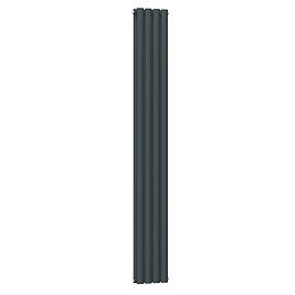 Metro Vertical Radiator - Anthracite - Double Panel (1600x236mm)