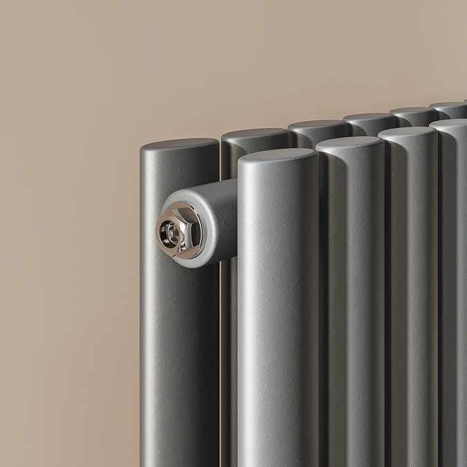 Metro Vertical Radiator - Anthracite - Double Panel (1600mm High) 354mm Wide