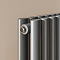 Metro Vertical Radiator - Anthracite - Double Panel (1600mm High) 354mm Wide