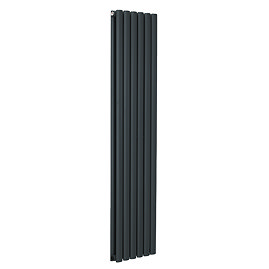 Metro Vertical Radiator - Anthracite - Double Panel (1600mm High) 354mm Wide