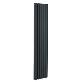 Metro Vertical Radiator - Anthracite - Double Panel (1600mm High) 354mm Wide